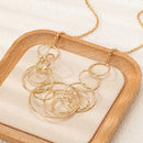 Colar feminino Multi-Círculo