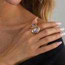 Anel de Strass Luxuoso