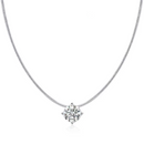 Colar com Pingente Moissanite