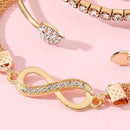 Conjunto de Pulseiras com Strass Elegante