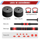 Kit Halteres e Barra 20kg