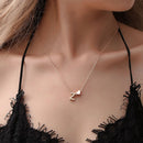 Colar Feminino Letra Inicial com Coração
