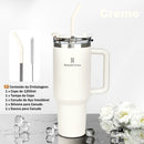 Copo Térmico Inox com Canudo e Tampa Hermética 1200ml