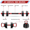 Kit Halteres e Barra 20kg