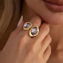 Anel de Strass Luxuoso