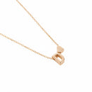 Colar Feminino Letra Inicial com Coração