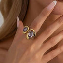 Anel de Strass Luxuoso
