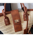 Bolsa Tote de Palha Artesanal com Alça de Ombro