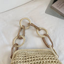 Bolsa de Ombro  com Corrente em Argolas