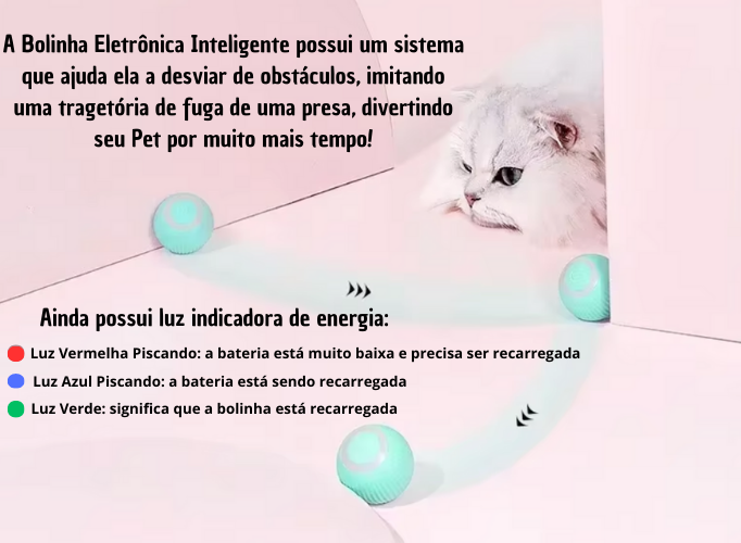 Bolinha Eletrônica Inteligente (para cães e gatos)