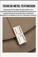 Bolsa de Ombro Pequena de Couro Genuíno
