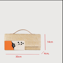 Bolsa Transversal de Corrente Estilo Palha