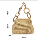 Bolsa de Ombro  com Corrente em Argolas