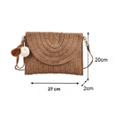 Bolsa Clutch Palha Chique