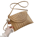 Bolsa Clutch Palha Chique