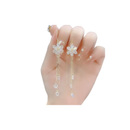 Brincos Luxuosos Flor com Strass Brilhantes
