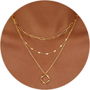 Conjunto de Colar Feminino em Camadas