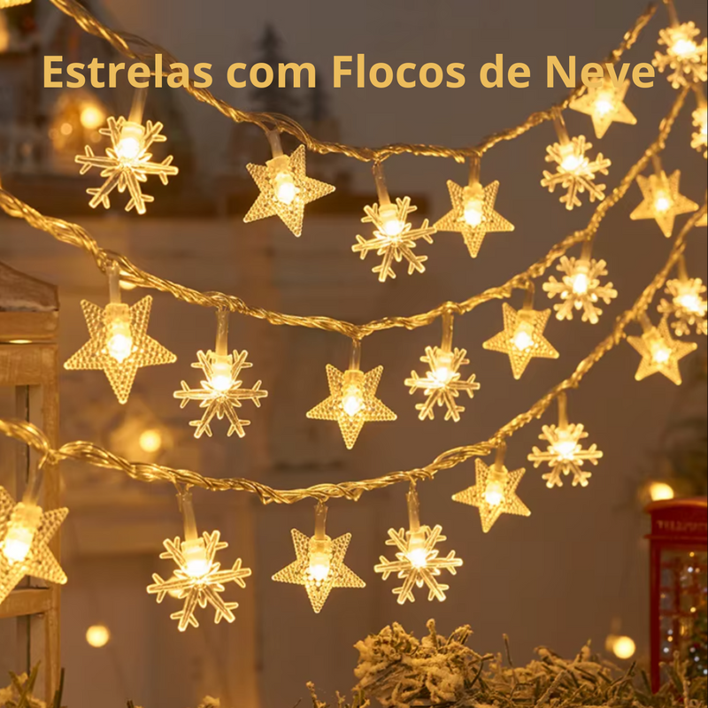 Luzes para Decoração de Festas (USB/Bateria)