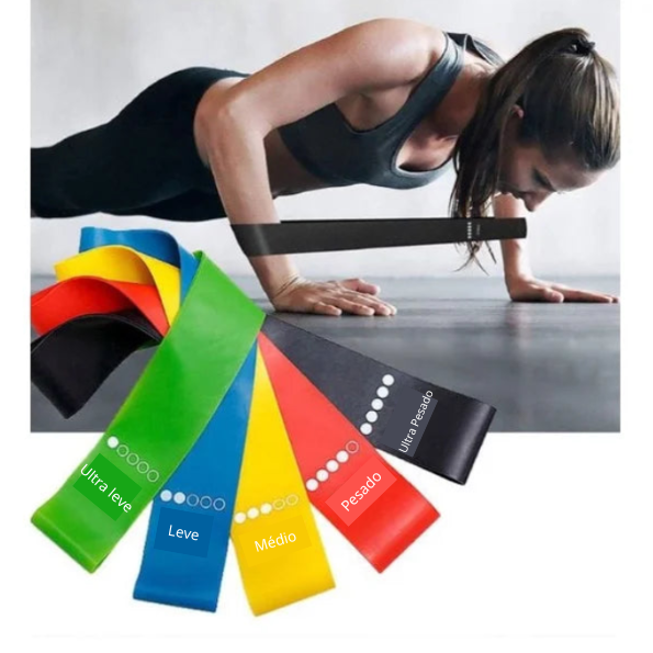 Faixas Elásticas Resistentes para Ginástica