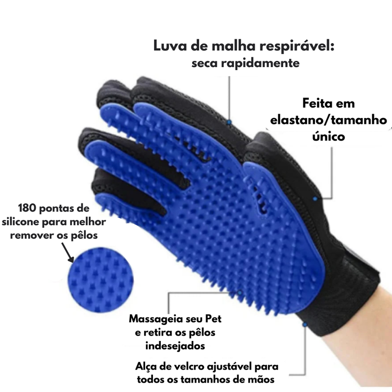 Luva Nano Magnética para Pets
