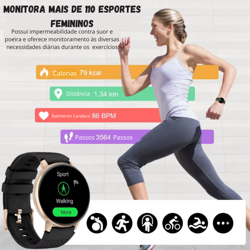 Smart Watch Feminino para Android e IOs