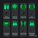 Pistola de Massagem Muscular Profissional com 8 Cabeças