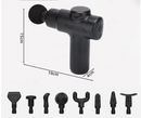 Pistola de Massagem Muscular Profissional com 8 Cabeças