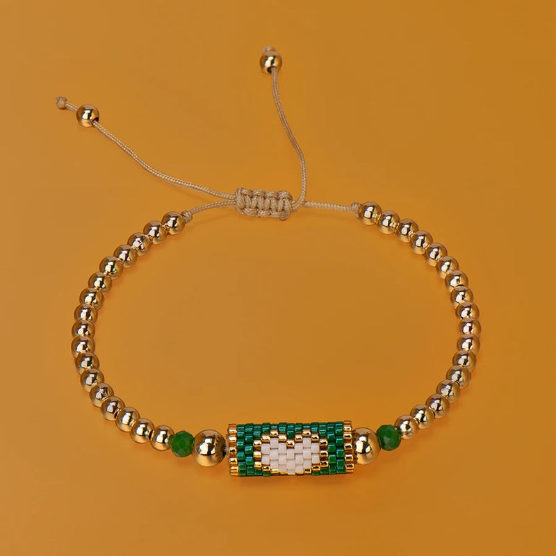 Pulseira de Coração Ajustável Handmade
