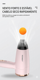 Secador de Cabelo Compacto Dobrável KM-6837 950W Portátil para Viagens