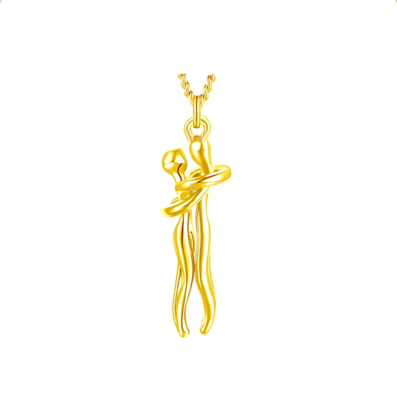 Colar com Pingente de Casal
