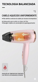 Secador de Cabelo Compacto Dobrável KM-6837 950W Portátil para Viagens