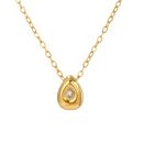 Colar Feminino com Pingente em Formato de Gota