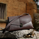 Bolsa de Ombro Pequena de Couro Genuíno