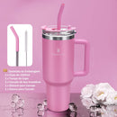 Copo Térmico Inox com Canudo e Tampa Hermética 1200ml