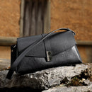 Bolsa de Ombro Pequena de Couro Genuíno