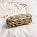 Bolsa de Palha com Corrente Dourada