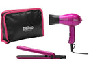 Kit Travel Shine Philco - Mini Secador e Chapinha com Tecnologia Tourmaline Íon