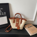 Bolsa Tote de Palha Artesanal com Alça de Ombro