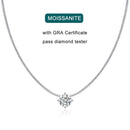 Colar com Pingente Moissanite