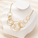 Colar feminino Multi-Círculo