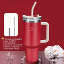 Copo Térmico Inox com Canudo e Tampa Hermética 1200ml