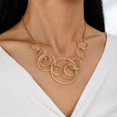 Colar feminino Multi-Círculo